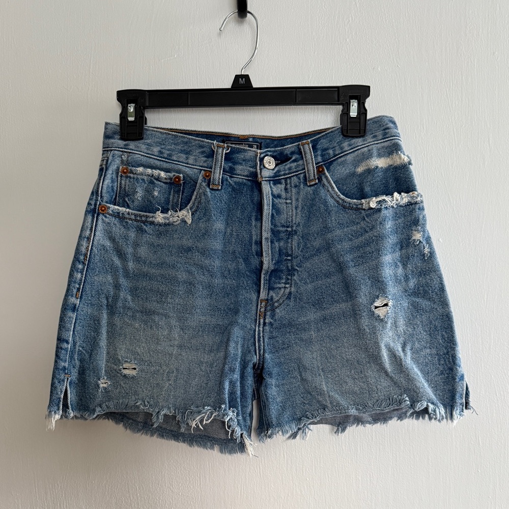 Cut-Off Denim Shorts